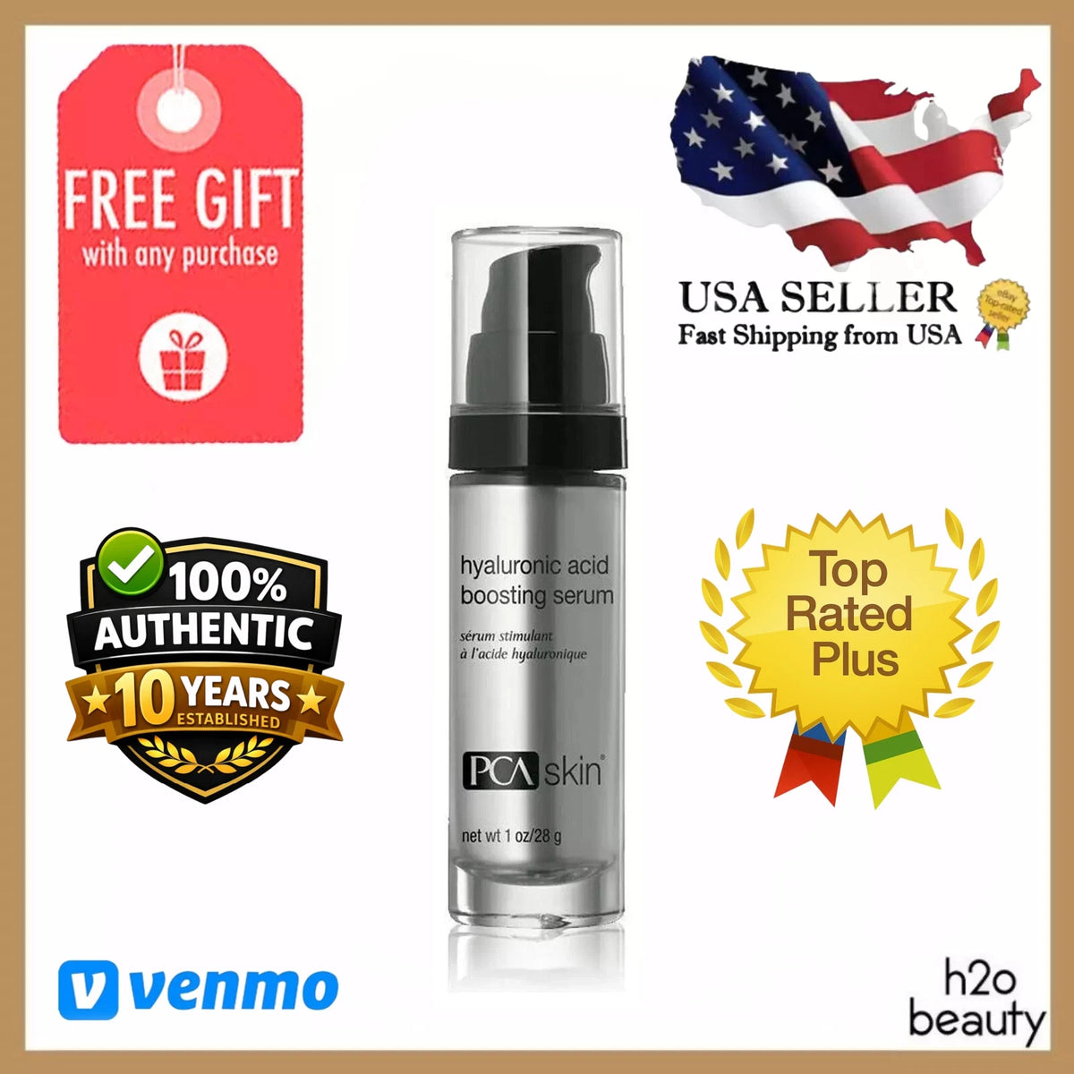 Hyaluronic Acid Boosting Serum 1 oz – Hydrating Facial Serum