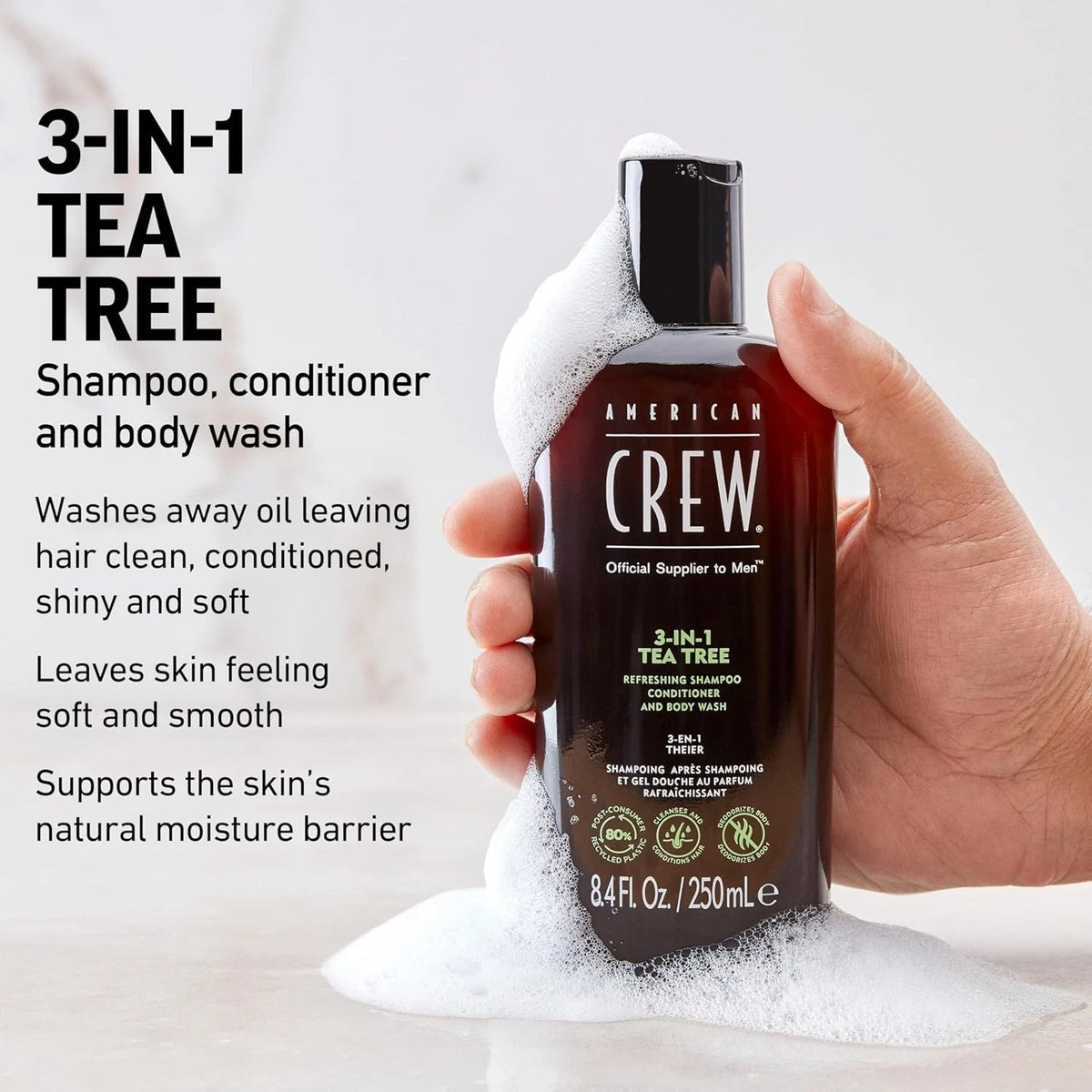 3-in-1 Tea Tree Shampoo, Conditioner & Body Wash 33.8 fl oz