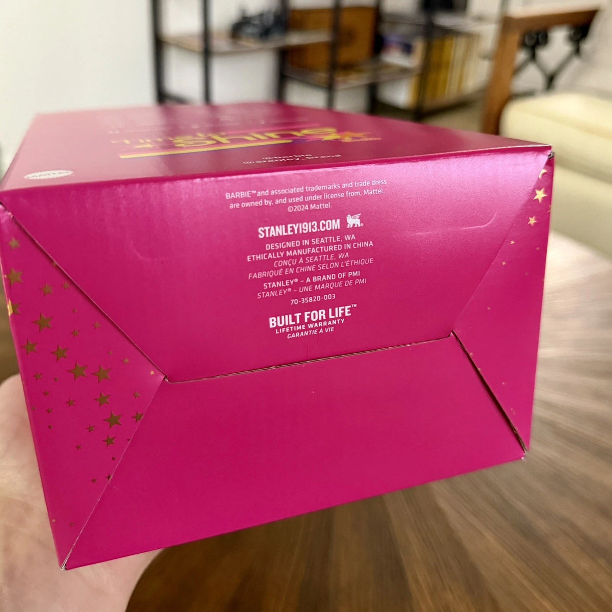 NEW SOLD OUT Barbie x Stanley 70’s SUPERSTAR Tumbler 40 oz IN BOX AUTHENTIC