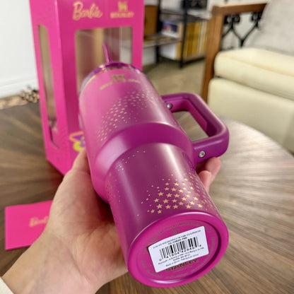 NEW SOLD OUT Barbie x Stanley 70’s SUPERSTAR Tumbler 40 oz IN BOX AUTHENTIC